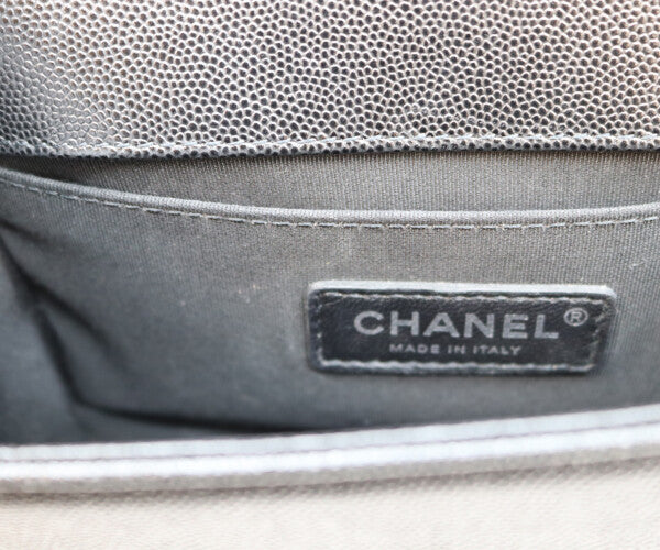 CHANEL シャネル 29番 A67085 黒 キャビア シルバー金具 ボーイシャネル20スモール バッグ ショルダーバッグ
