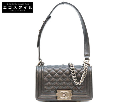 CHANEL シャネル 29番 A67085 黒 キャビア シルバー金具 ボーイシャネル20スモール バッグ ショルダーバッグ