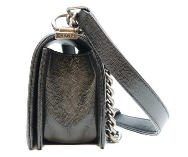 CHANEL シャネル 29番 A67085 黒 キャビア シルバー金具 ボーイシャネル20スモール バッグ ショルダーバッグ
