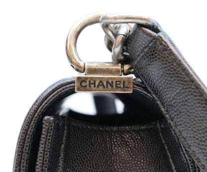 CHANEL シャネル 29番 A67085 黒 キャビア シルバー金具 ボーイシャネル20スモール バッグ ショルダーバッグ