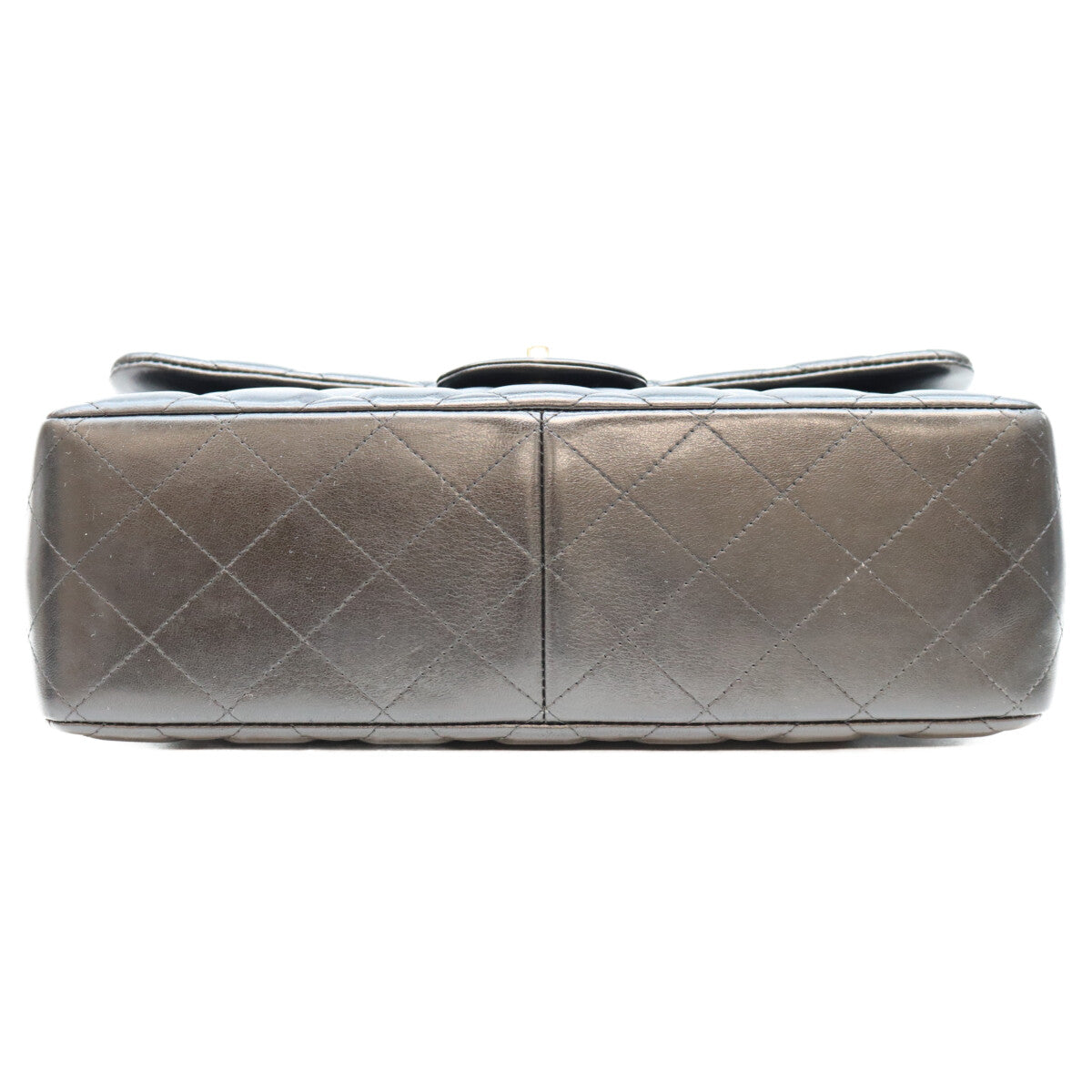 CHANEL シャネル No. 18 A58600 Black Lambskin Silver Hardware Double-Flap Maxi Matelassé 30 Bag Shoulder Bag