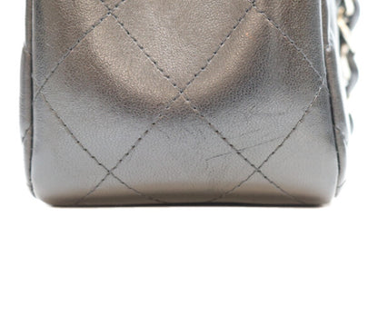 CHANEL シャネル 18番 A58600 黒 ラム シルバー金具 ダブルフラップ デカマトラッセ30 バッグ ショルダーバッグ
