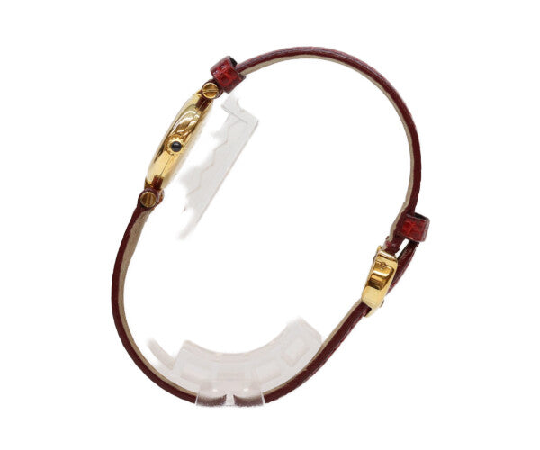 Cartier カルティエ 89年 750YG ヴァンドーム プチ ミニ 白ローマ文字盤 QZ 時計 腕時計
