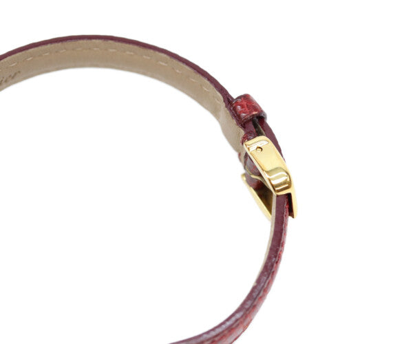 Cartier カルティエ 89年 750YG ヴァンドーム プチ ミニ 白ローマ文字盤 QZ 時計 腕時計