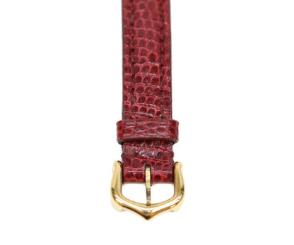 Cartier カルティエ 89年 750YG ヴァンドーム プチ ミニ 白ローマ文字盤 QZ 時計 腕時計