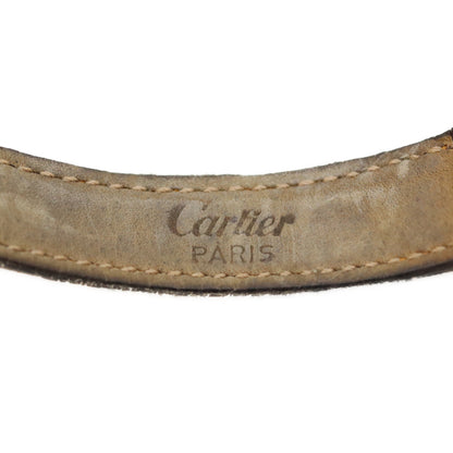 Cartier カルティエ 80-90s W1003053 925 マストタンクSMヴェルメイユ クロコ ストレートローマ文字盤 QZ 時計 腕時計