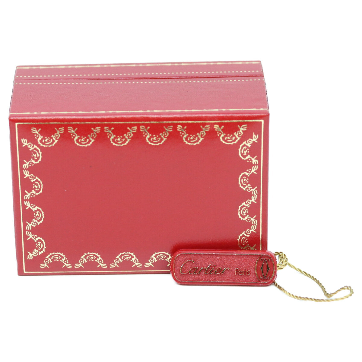Cartier カルティエ 80-90s W1003053 925 マストタンクSMヴェルメイユ クロコ ストレートローマ文字盤 QZ 時計 腕時計