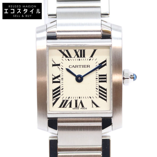 Cartier カルティエ 08年 W51008Q3 SS タンクフランセーズSM QZ 時計 腕時計
