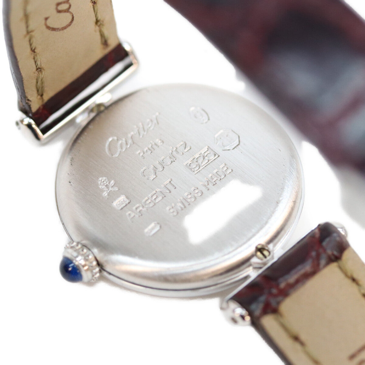 Cartier カルティエ 94年 W1001665 925 シルバー マストコリゼSM QZ 時計 腕時計