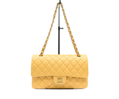 CHANEL シャネル 7番 A01112 ベージュ ラム ゴールド金具 マトラッセ25 ショルダーバッグ ショルダーバッグ
