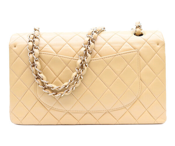 CHANEL シャネル 7番 A01112 ベージュ ラム ゴールド金具 マトラッセ25 ショルダーバッグ ショルダーバッグ