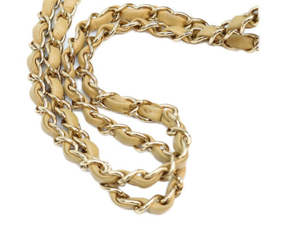 CHANEL シャネル 7番 A01112 ベージュ ラム ゴールド金具 マトラッセ25 ショルダーバッグ ショルダーバッグ