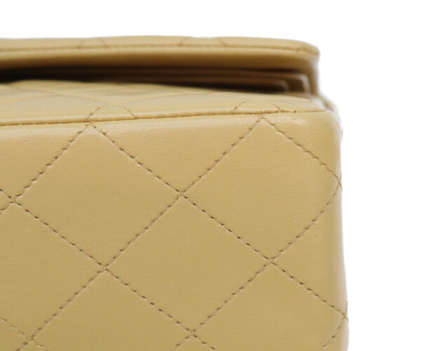 CHANEL シャネル 7番 A01112 ベージュ ラム ゴールド金具 マトラッセ25 ショルダーバッグ ショルダーバッグ