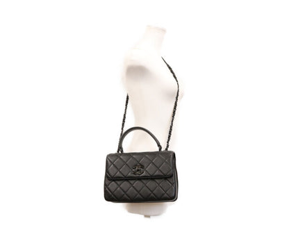 CHANEL シャネル A92236 黒 ラム ソーブラック トレンディCC スモール ショルダーバッグ ショルダーバッグ