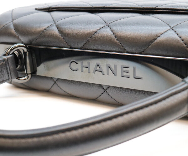 CHANEL シャネル A92236 黒 ラム ソーブラック トレンディCC スモール ショルダーバッグ ショルダーバッグ