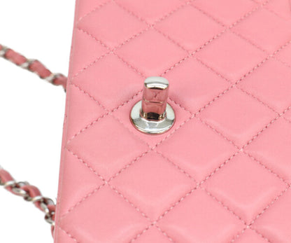 CHANEL シャネル 18番 A69900 ピンク ラム シルバー金具 ミニマトラッセ20 ショルダーバッグ ショルダーバッグ