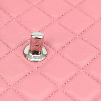 CHANEL シャネル 18番 A69900 ピンク ラム シルバー金具 ミニマトラッセ20 ショルダーバッグ ショルダーバッグ