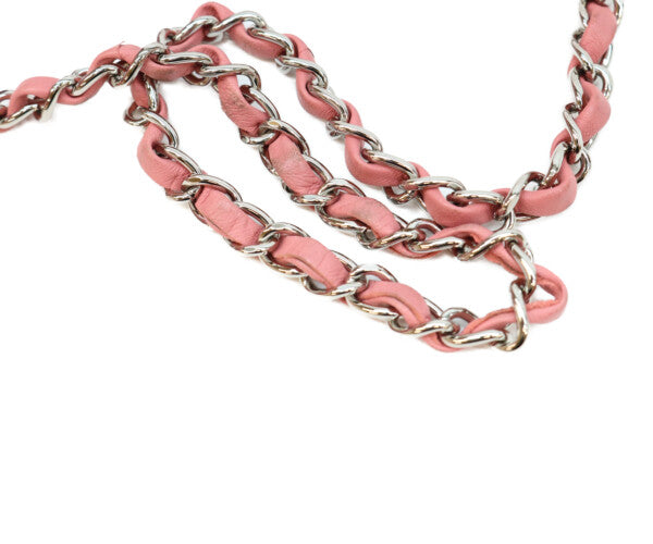 CHANEL シャネル 18番 A69900 ピンク ラム シルバー金具 ミニマトラッセ20 ショルダーバッグ ショルダーバッグ