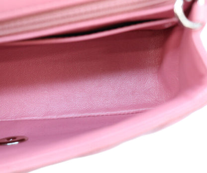 CHANEL シャネル 18番 A69900 ピンク ラム シルバー金具 ミニマトラッセ20 ショルダーバッグ ショルダーバッグ