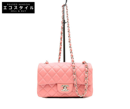 CHANEL シャネル 18番 A69900 ピンク ラム シルバー金具 ミニマトラッセ20 ショルダーバッグ ショルダーバッグ