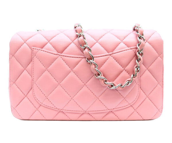 CHANEL シャネル 18番 A69900 ピンク ラム シルバー金具 ミニマトラッセ20 ショルダーバッグ ショルダーバッグ