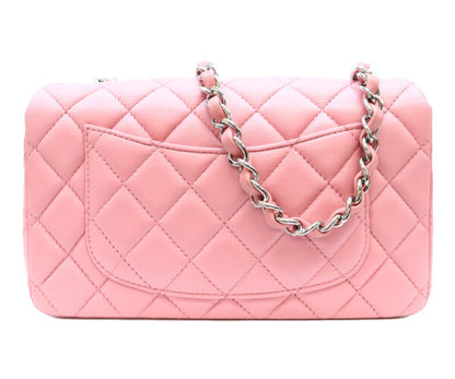 CHANEL シャネル 18番 A69900 ピンク ラム シルバー金具 ミニマトラッセ20 ショルダーバッグ ショルダーバッグ