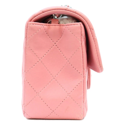 CHANEL シャネル 18番 A69900 ピンク ラム シルバー金具 ミニマトラッセ20 ショルダーバッグ ショルダーバッグ
