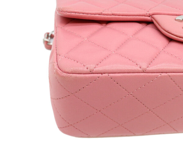 CHANEL シャネル 18番 A69900 ピンク ラム シルバー金具 ミニマトラッセ20 ショルダーバッグ ショルダーバッグ