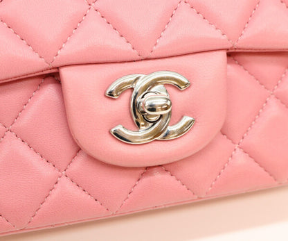 CHANEL シャネル 18番 A69900 ピンク ラム シルバー金具 ミニマトラッセ20 ショルダーバッグ ショルダーバッグ
