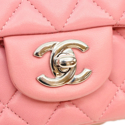 CHANEL シャネル 18番 A69900 ピンク ラム シルバー金具 ミニマトラッセ20 ショルダーバッグ ショルダーバッグ