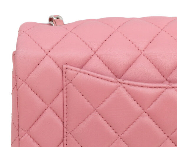 CHANEL シャネル 18番 A69900 ピンク ラム シルバー金具 ミニマトラッセ20 ショルダーバッグ ショルダーバッグ