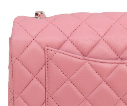 CHANEL シャネル 18番 A69900 ピンク ラム シルバー金具 ミニマトラッセ20 ショルダーバッグ ショルダーバッグ