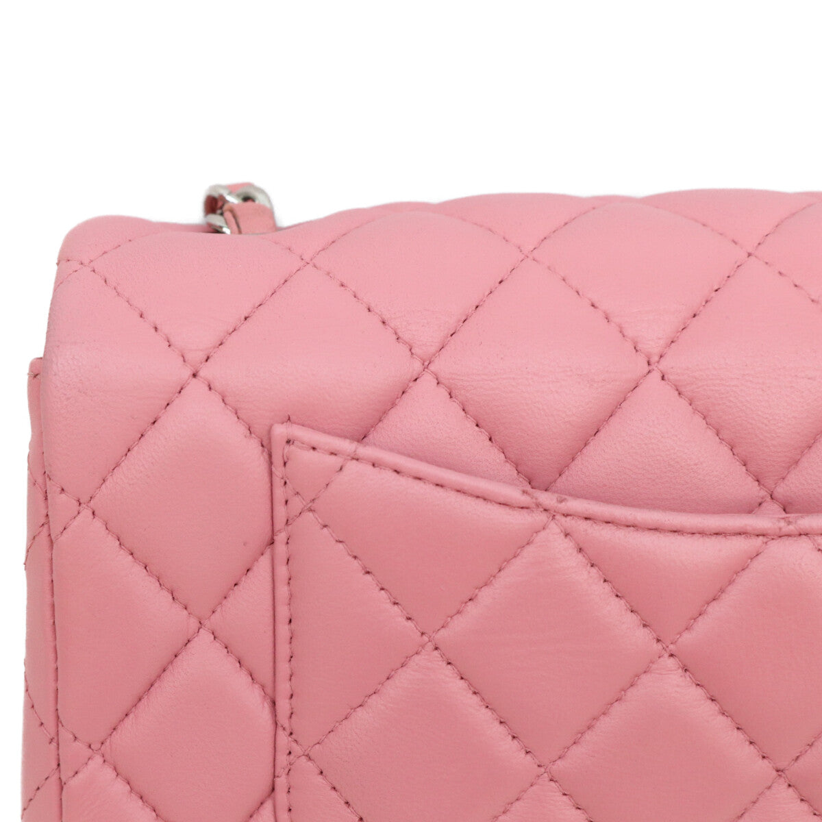 CHANEL シャネル 18番 A69900 ピンク ラム シルバー金具 ミニマトラッセ20 ショルダーバッグ ショルダーバッグ