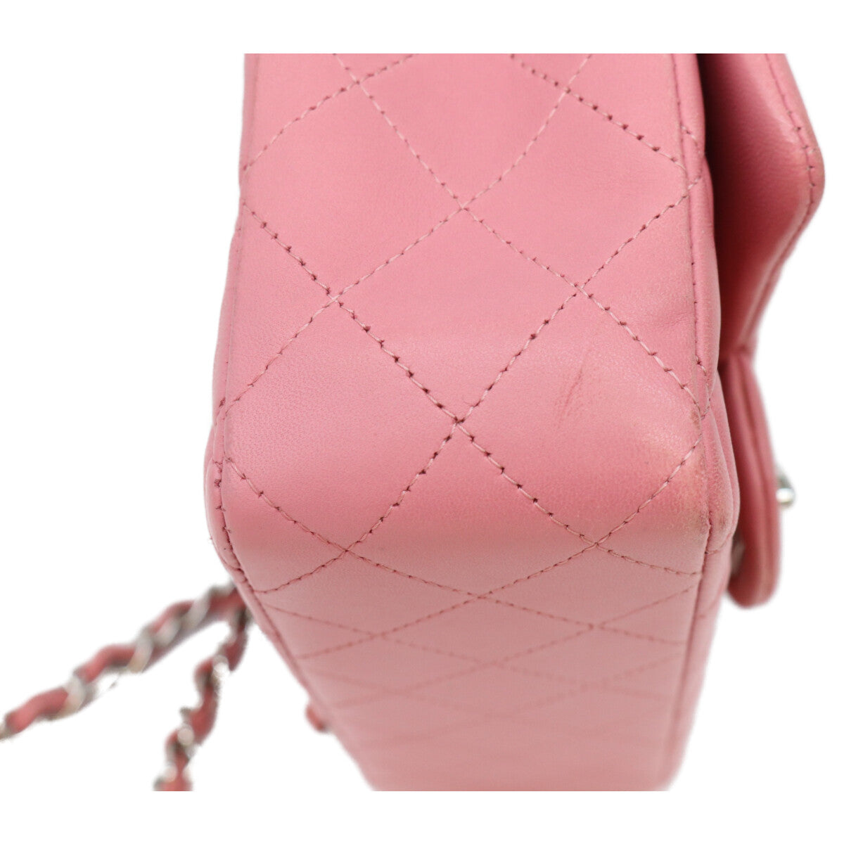 CHANEL シャネル 18番 A69900 ピンク ラム シルバー金具 ミニマトラッセ20 ショルダーバッグ ショルダーバッグ