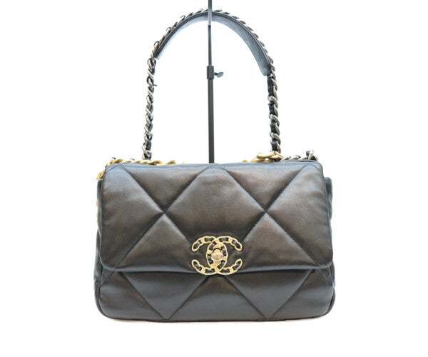 CHANEL シャネル AS1160 黒 ラム シャネル19スモール ショルダーバッグ ショルダーバッグ