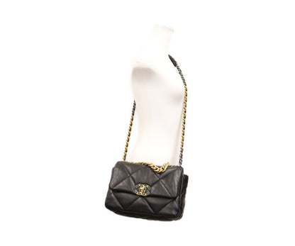 CHANEL シャネル AS1160 黒 ラム シャネル19スモール ショルダーバッグ ショルダーバッグ
