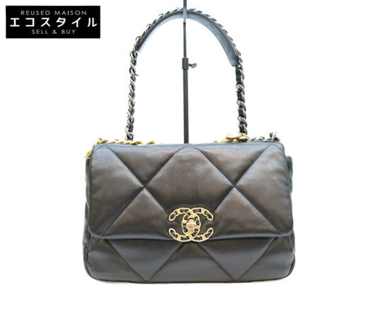CHANEL シャネル AS1160 黒 ラム シャネル19スモール ショルダーバッグ ショルダーバッグ