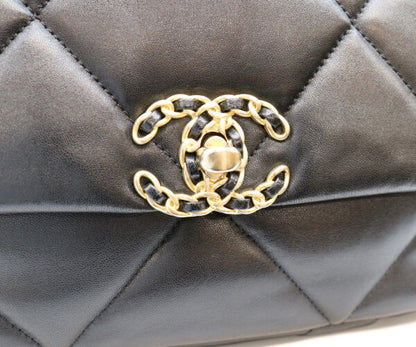 CHANEL シャネル AS1160 黒 ラム シャネル19スモール ショルダーバッグ ショルダーバッグ