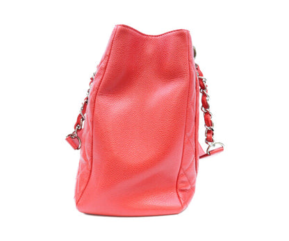 CHANEL シャネル 18番 A50995 赤 キャビア シルバー金具 GST トートバッグ トートバッグ