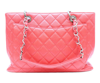 CHANEL シャネル 18番 A50995 赤 キャビア シルバー金具 GST トートバッグ トートバッグ
