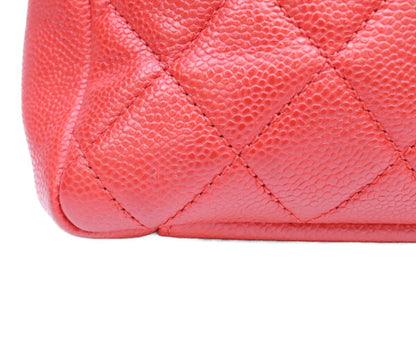 CHANEL シャネル 18番 A50995 赤 キャビア シルバー金具 GST トートバッグ トートバッグ