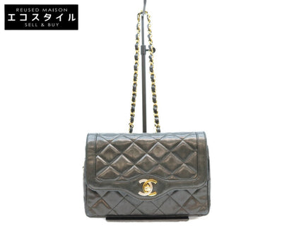 CHANEL シャネル 0番 黒 ラム パリ限定 シングルフラップ マトラッセ19 ショルダーバッグ ショルダーバッグ