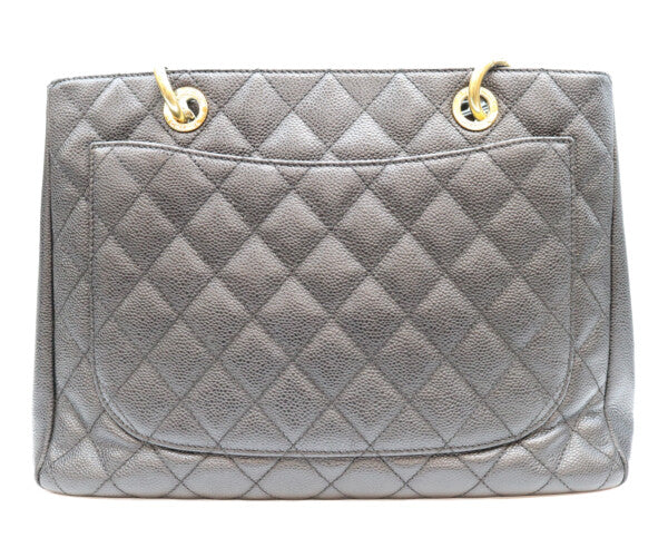 CHANEL シャネル 17番 A50995 黒 キャビア ゴールド金具 GST トートバッグ ショルダーバッグ
