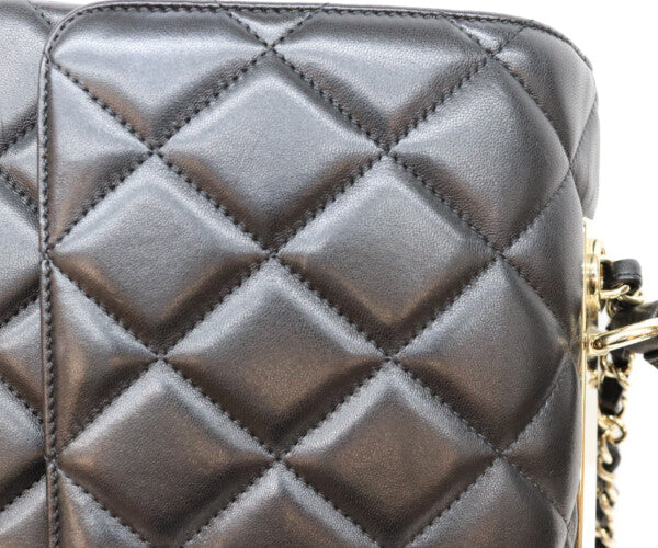 CHANEL シャネル 23番 黒 ラム ゴールド金具 トレンディCCマキシ 2WAYショルダーバッグ ショルダーバッグ