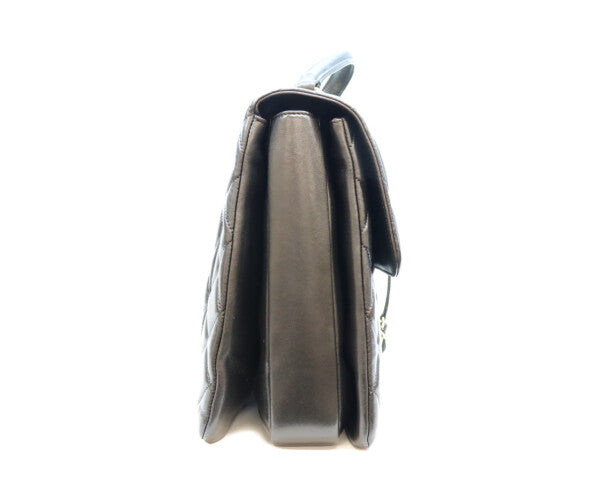 CHANEL シャネル 23番 黒 ラム ゴールド金具 トレンディCCマキシ 2WAYショルダーバッグ ショルダーバッグ