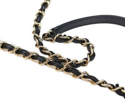 CHANEL シャネル 23番 黒 ラム ゴールド金具 トレンディCCマキシ 2WAYショルダーバッグ ショルダーバッグ