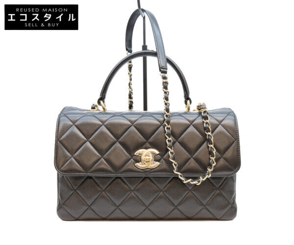 CHANEL シャネル 26番 A69923 黒 ラム ゴールド金具 トレンディCCラージ 2WAYショルダーバッグ ショルダーバッグ