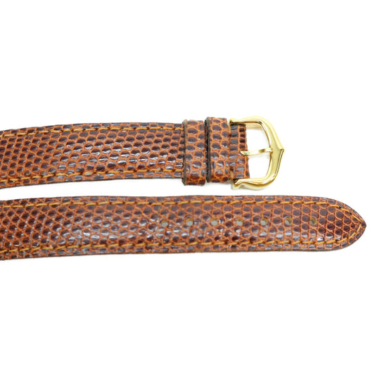 Cartier カルティエ マストタンクSM用 ブラウン 純正クロコ 14mm 尾錠付き 革ベルト 腕時計