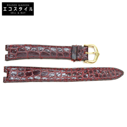 Cartier genuine burgundy crocodile leather strap for Must de Cartier Vendôme SM, 13 mm, with buckle wristwatch