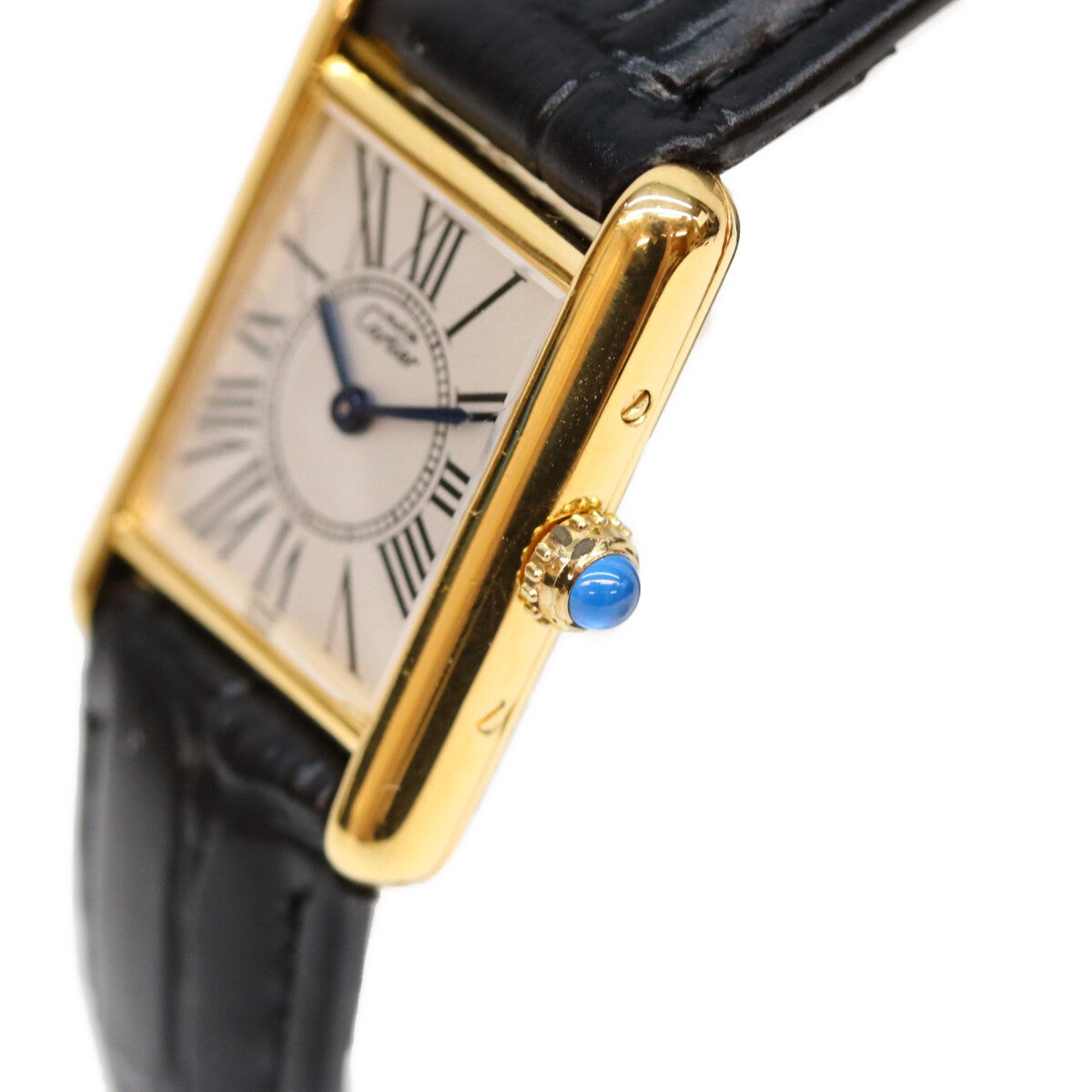 Cartier カルティエ 90s 925 マストタンクSMヴェルメイユ オパランシルバー文字盤 QZ 腕時計 腕時計
